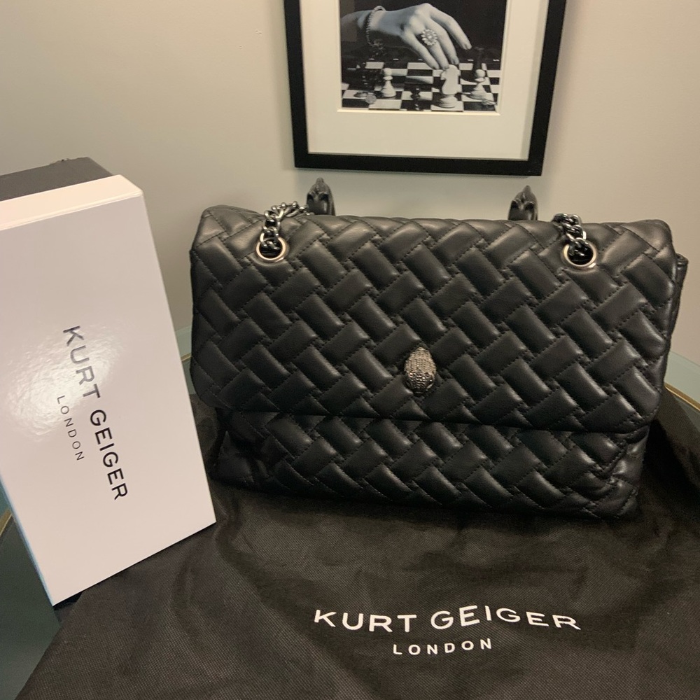 Kurt Geiger XXL Quilted Black Shoulder Bag
NWOT!